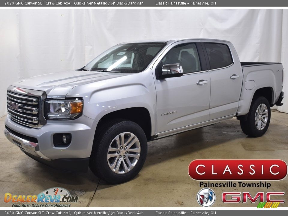 2020 GMC Canyon SLT Crew Cab 4x4 Quicksilver Metallic / Jet Black/Dark Ash Photo #1