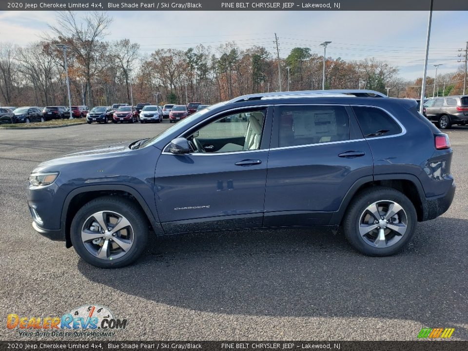 2020 Jeep Cherokee Limited 4x4 Blue Shade Pearl / Ski Gray/Black Photo #3