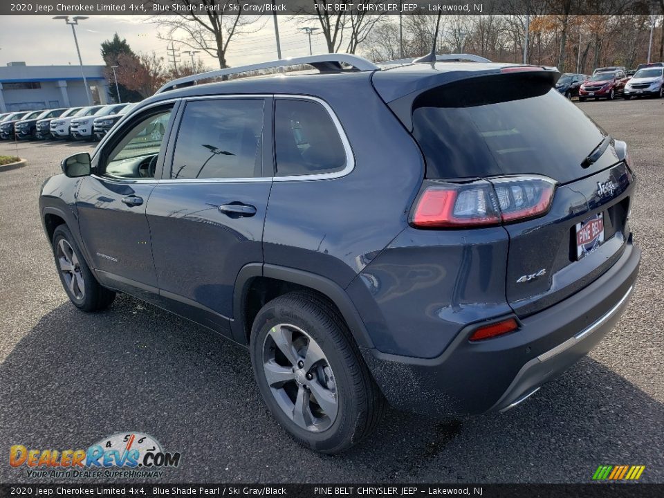 2020 Jeep Cherokee Limited 4x4 Blue Shade Pearl / Ski Gray/Black Photo #4