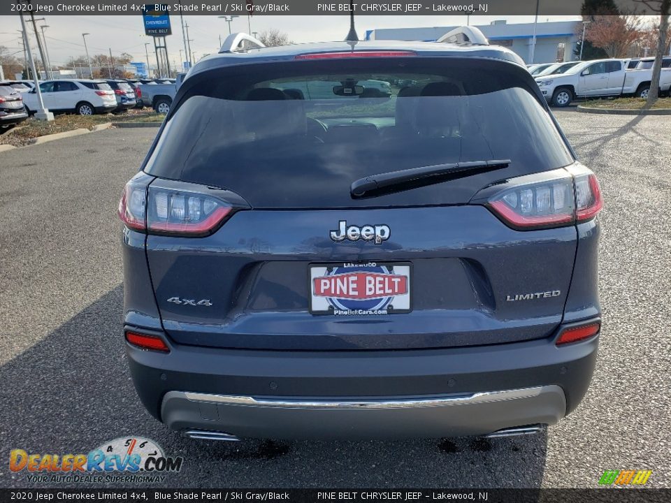 2020 Jeep Cherokee Limited 4x4 Blue Shade Pearl / Ski Gray/Black Photo #5