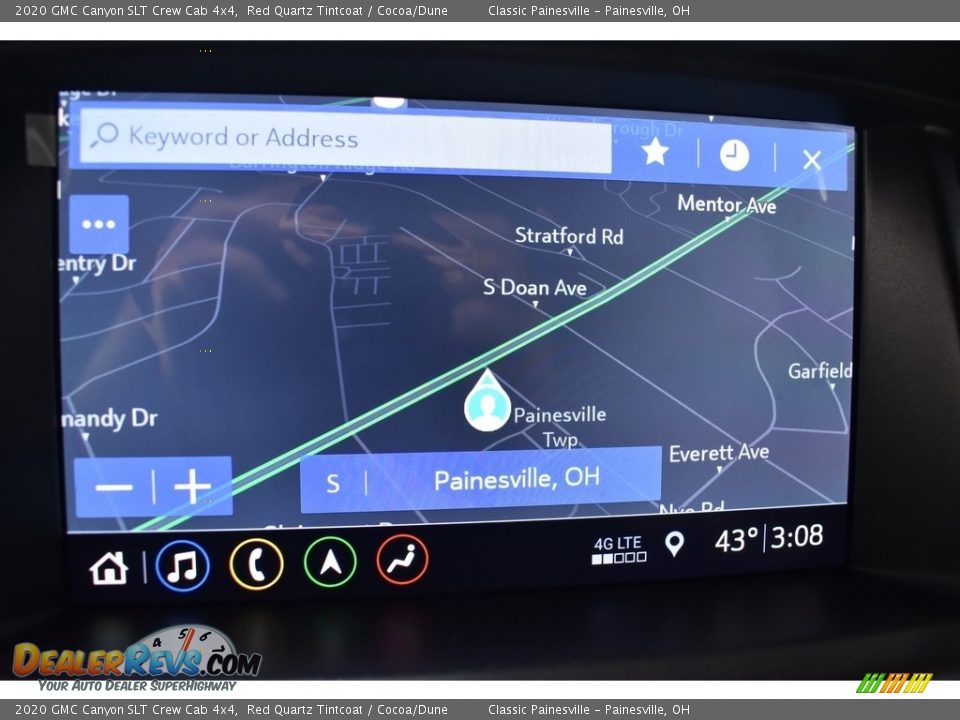 2020 GMC Canyon SLT Crew Cab 4x4 Red Quartz Tintcoat / Cocoa/Dune Photo #2