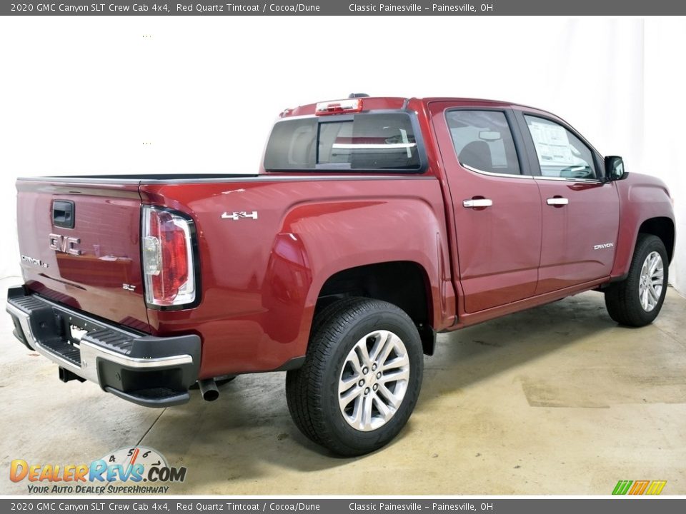 2020 GMC Canyon SLT Crew Cab 4x4 Red Quartz Tintcoat / Cocoa/Dune Photo #7