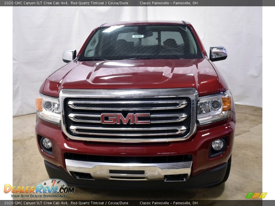 2020 GMC Canyon SLT Crew Cab 4x4 Red Quartz Tintcoat / Cocoa/Dune Photo #9