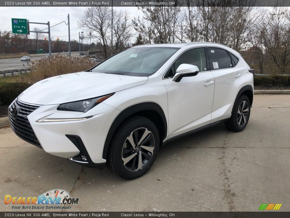 2020 Lexus NX 300 AWD Eminent White Pearl / Rioja Red Photo #1