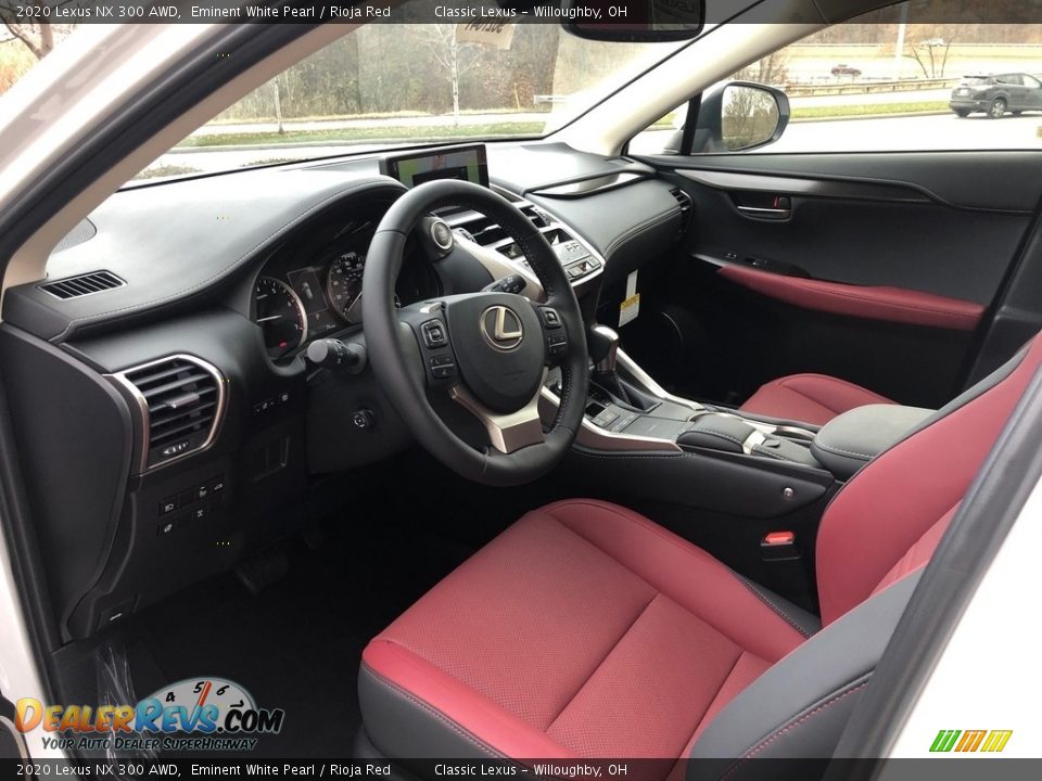 2020 Lexus NX 300 AWD Eminent White Pearl / Rioja Red Photo #2