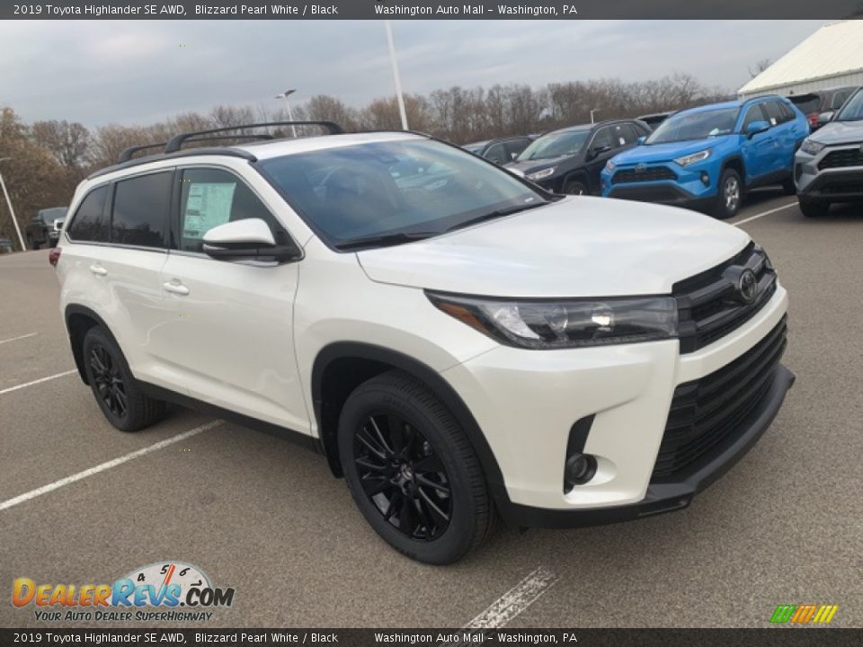 2019 Toyota Highlander SE AWD Blizzard Pearl White / Black Photo #1