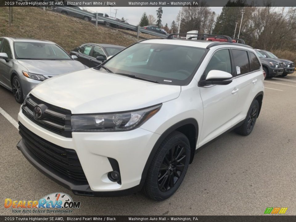 2019 Toyota Highlander SE AWD Blizzard Pearl White / Black Photo #3