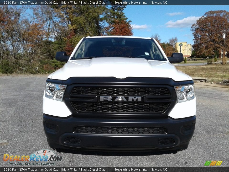 2020 Ram 1500 Tradesman Quad Cab Bright White / Black/Diesel Gray Photo #3