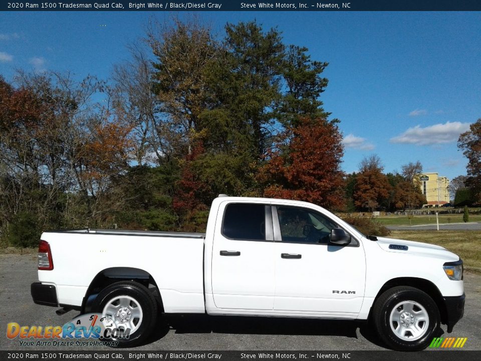 2020 Ram 1500 Tradesman Quad Cab Bright White / Black/Diesel Gray Photo #5