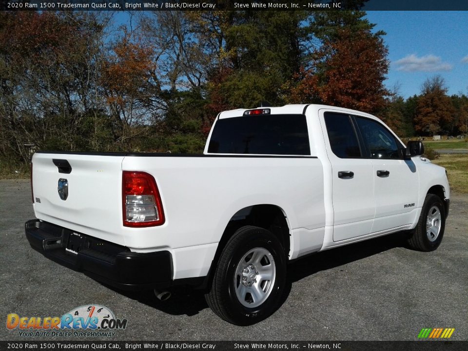 2020 Ram 1500 Tradesman Quad Cab Bright White / Black/Diesel Gray Photo #6