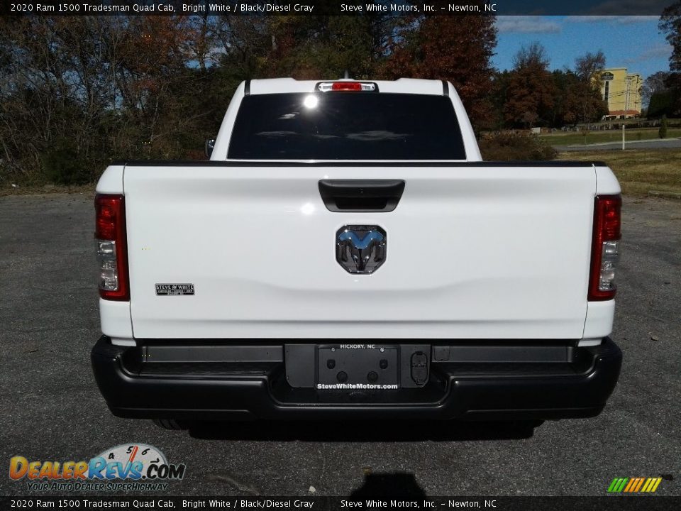 2020 Ram 1500 Tradesman Quad Cab Bright White / Black/Diesel Gray Photo #7