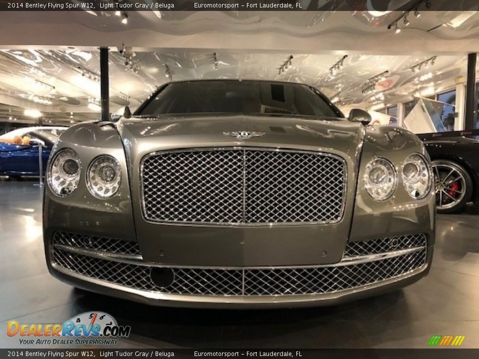 2014 Bentley Flying Spur W12 Light Tudor Gray / Beluga Photo #3