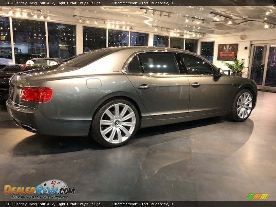 2014 Bentley Flying Spur W12 Light Tudor Gray / Beluga Photo #7