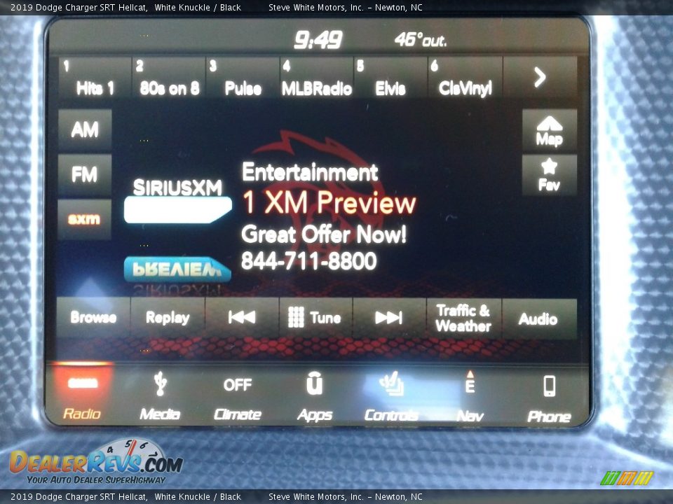 2019 Dodge Charger SRT Hellcat White Knuckle / Black Photo #21