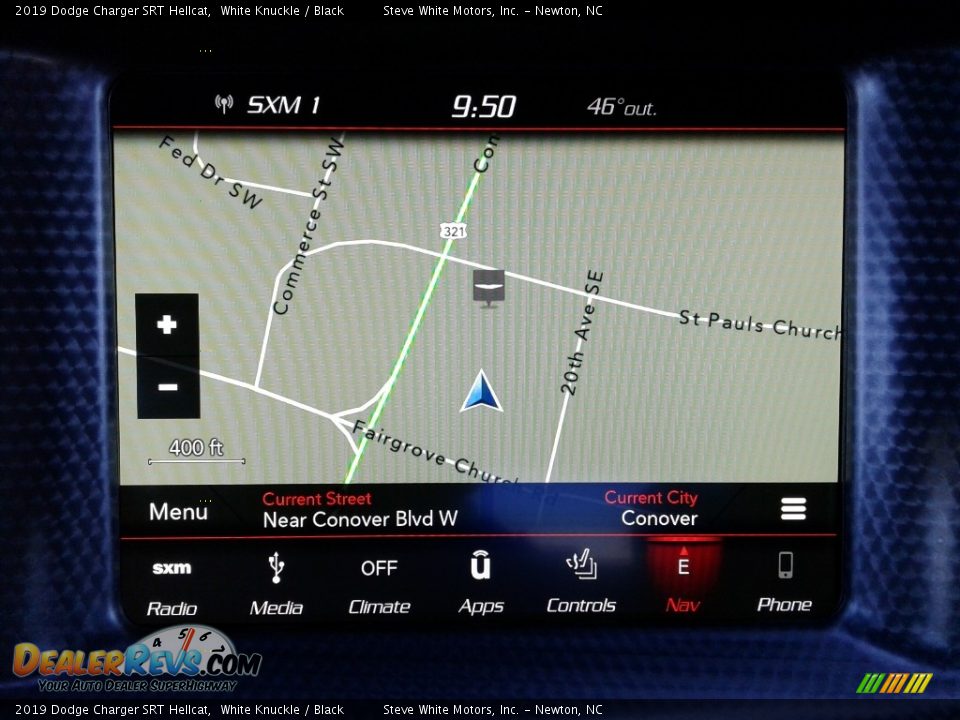 2019 Dodge Charger SRT Hellcat White Knuckle / Black Photo #23