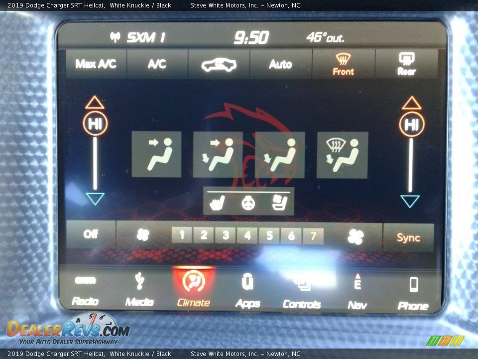 2019 Dodge Charger SRT Hellcat White Knuckle / Black Photo #24