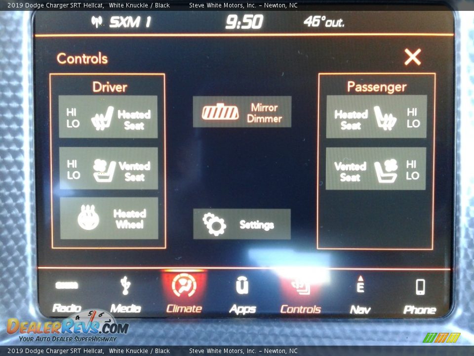 2019 Dodge Charger SRT Hellcat White Knuckle / Black Photo #25