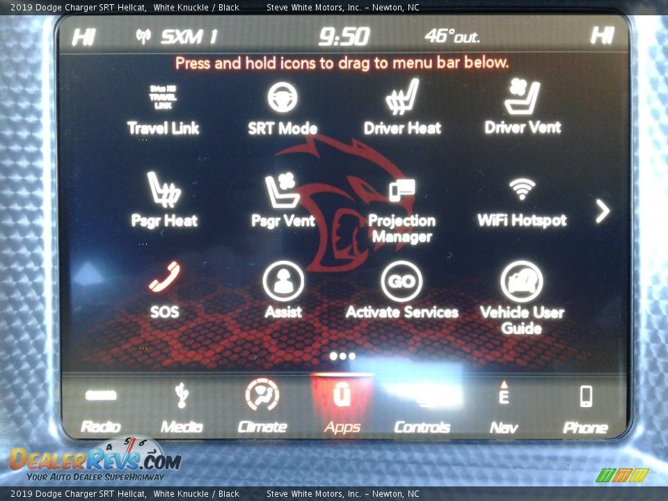 2019 Dodge Charger SRT Hellcat White Knuckle / Black Photo #26