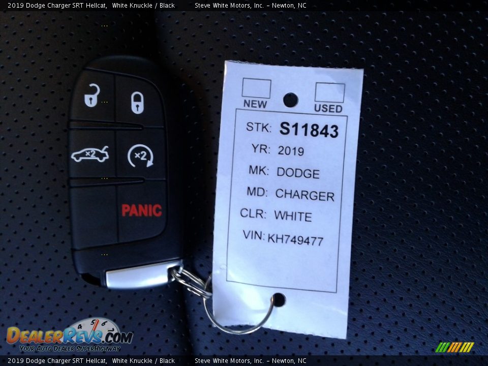 2019 Dodge Charger SRT Hellcat White Knuckle / Black Photo #35