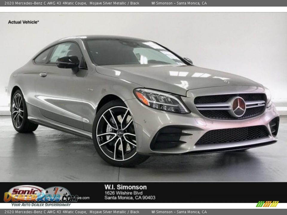 2020 Mercedes-Benz C AMG 43 4Matic Coupe Mojave Silver Metallic / Black Photo #1