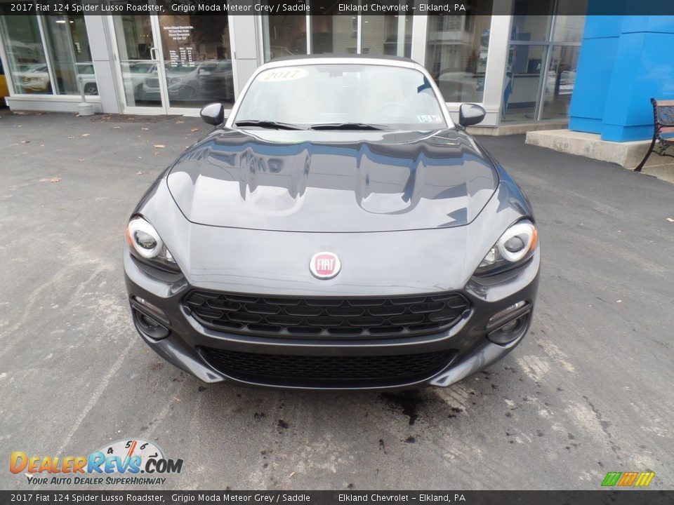 2017 Fiat 124 Spider Lusso Roadster Grigio Moda Meteor Grey / Saddle Photo #9