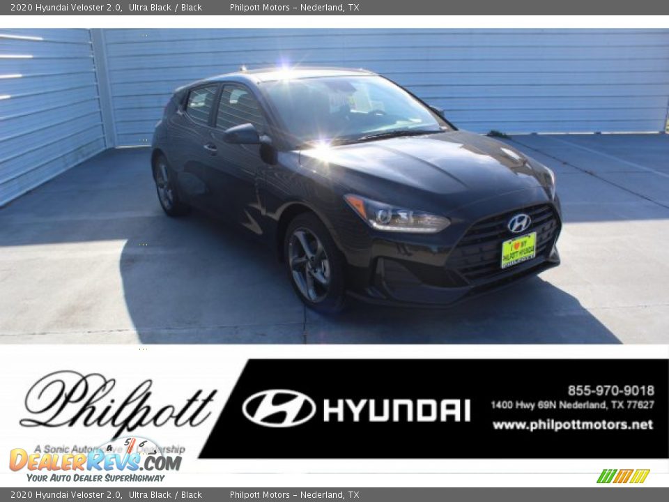 2020 Hyundai Veloster 2.0 Ultra Black / Black Photo #1