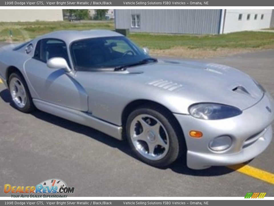 1998 Dodge Viper GTS Viper Bright Silver Metallic / Black/Black Photo #4