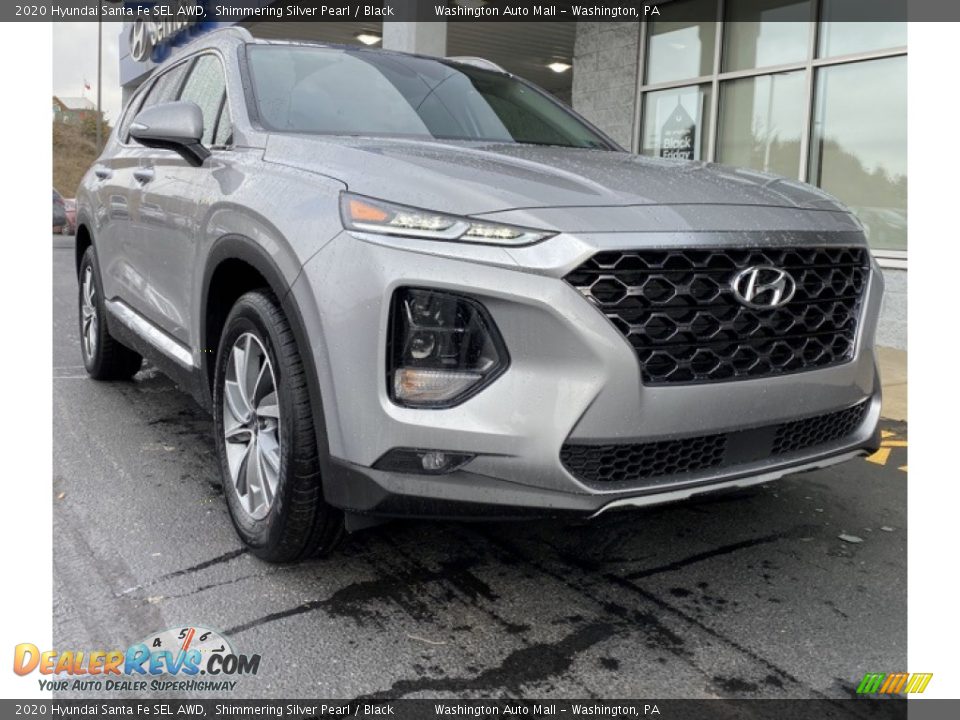 2020 Hyundai Santa Fe SEL AWD Shimmering Silver Pearl / Black Photo #1