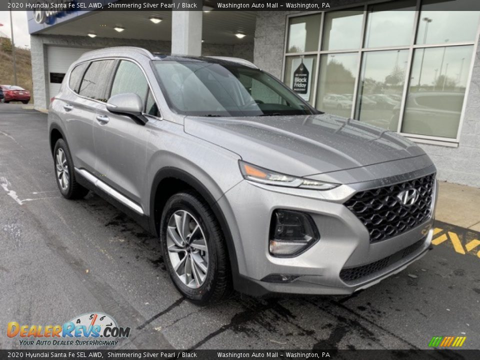 2020 Hyundai Santa Fe SEL AWD Shimmering Silver Pearl / Black Photo #2