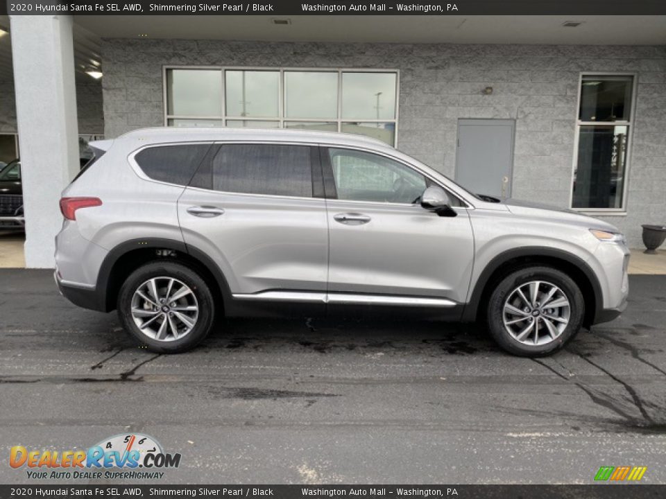 2020 Hyundai Santa Fe SEL AWD Shimmering Silver Pearl / Black Photo #3