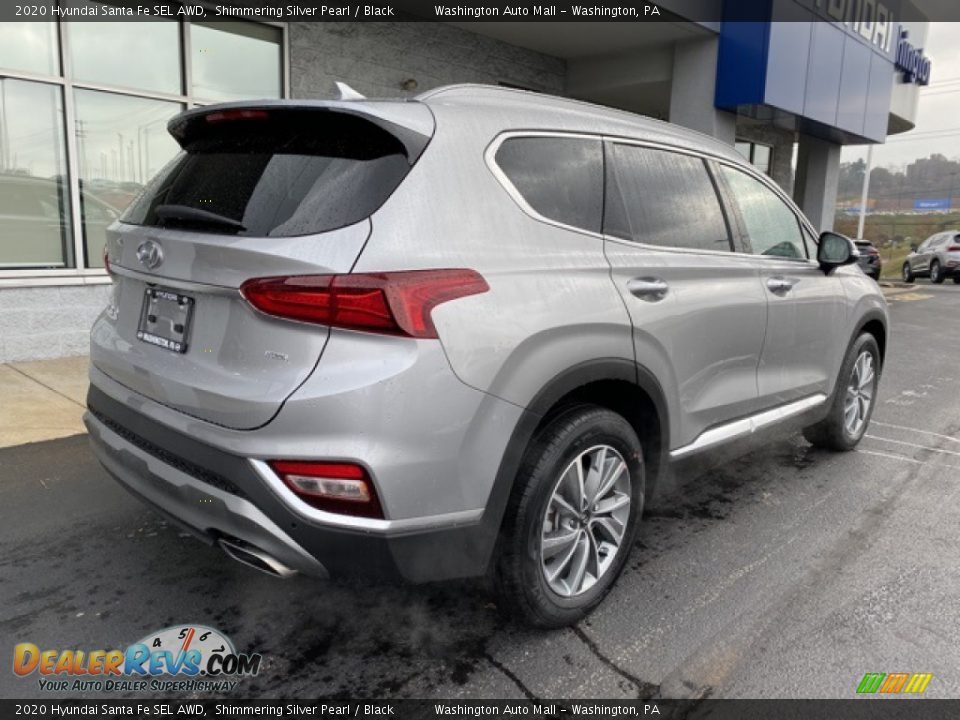 2020 Hyundai Santa Fe SEL AWD Shimmering Silver Pearl / Black Photo #4