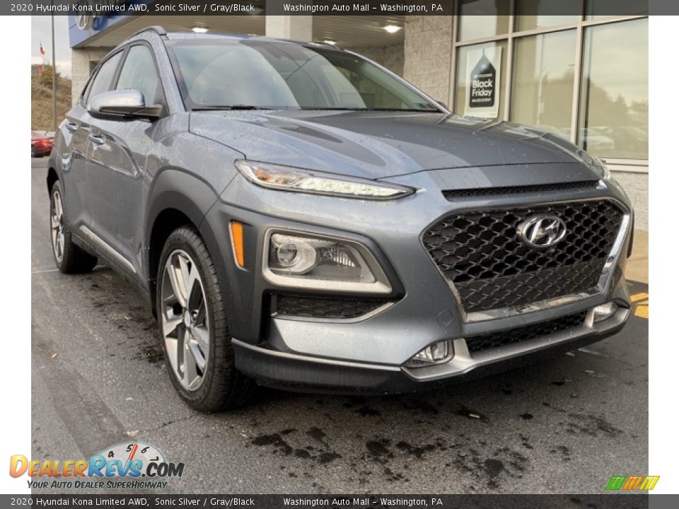 2020 Hyundai Kona Limited AWD Sonic Silver / Gray/Black Photo #1