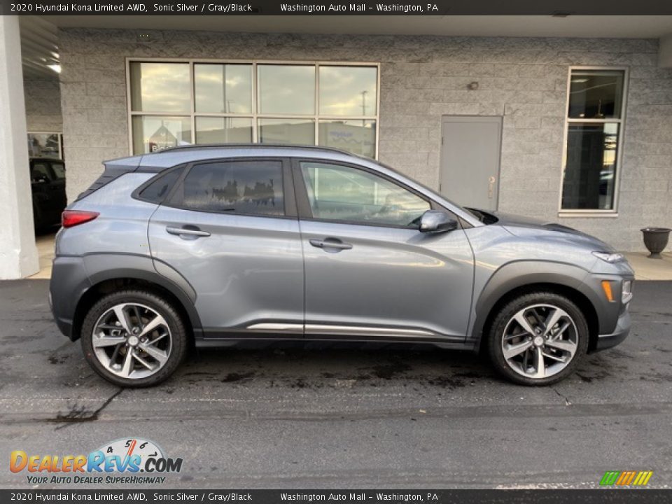 Sonic Silver 2020 Hyundai Kona Limited AWD Photo #3
