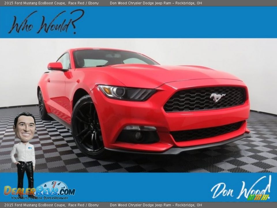 2015 Ford Mustang EcoBoost Coupe Race Red / Ebony Photo #1