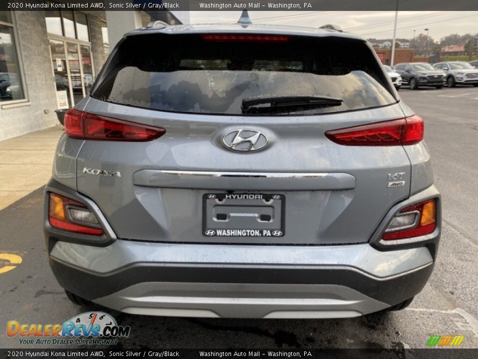 2020 Hyundai Kona Limited AWD Sonic Silver / Gray/Black Photo #5