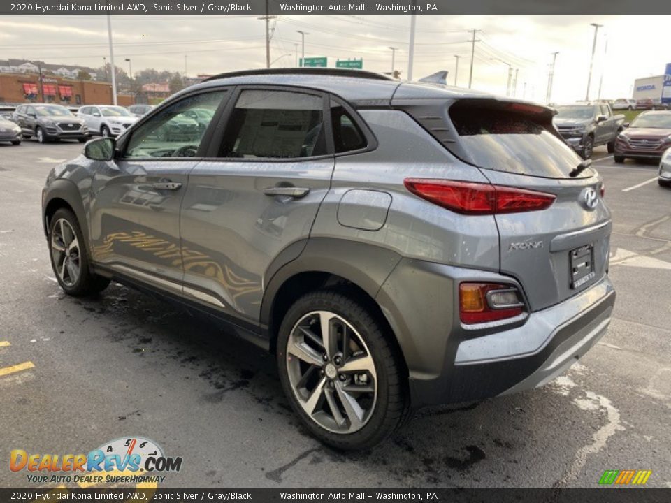 2020 Hyundai Kona Limited AWD Sonic Silver / Gray/Black Photo #6