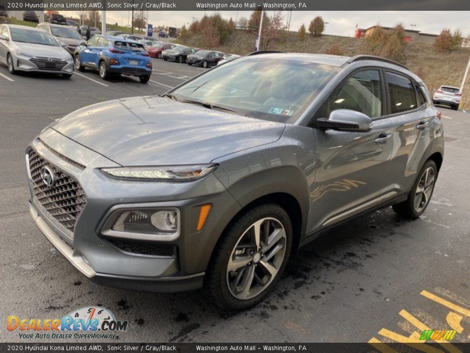 2020 Hyundai Kona Limited AWD Sonic Silver / Gray/Black Photo #7