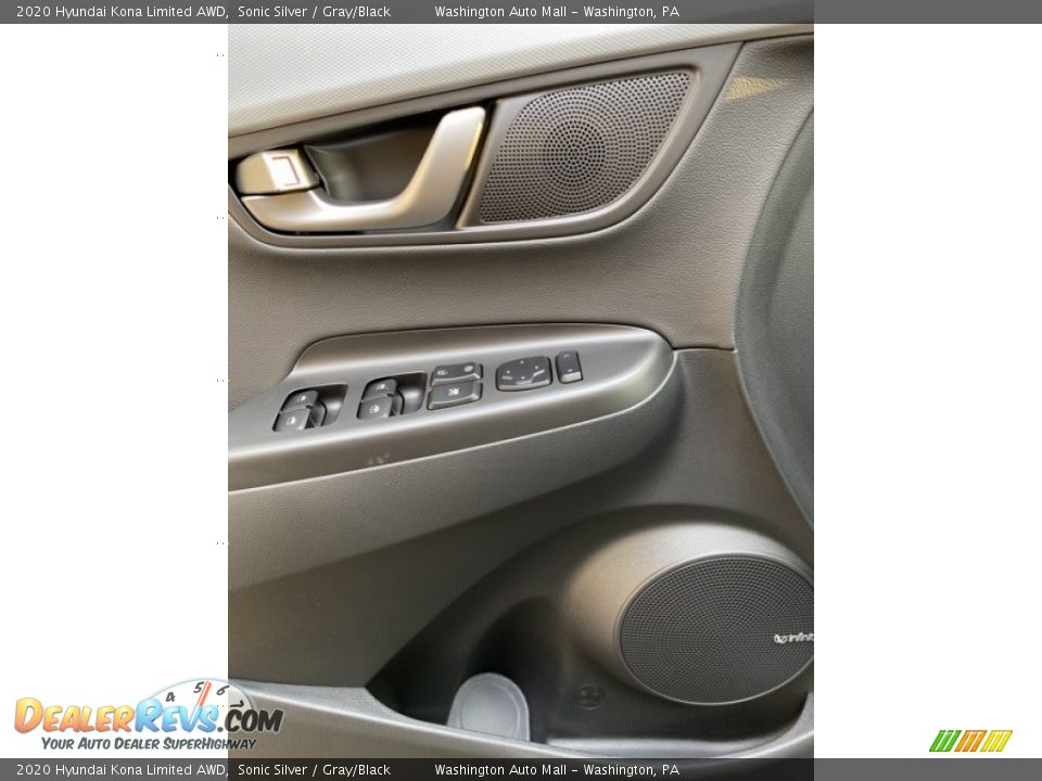 2020 Hyundai Kona Limited AWD Sonic Silver / Gray/Black Photo #12