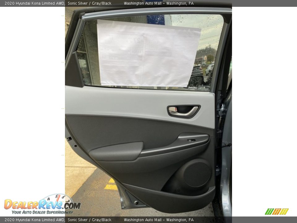 2020 Hyundai Kona Limited AWD Sonic Silver / Gray/Black Photo #17