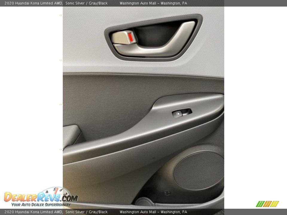 2020 Hyundai Kona Limited AWD Sonic Silver / Gray/Black Photo #18