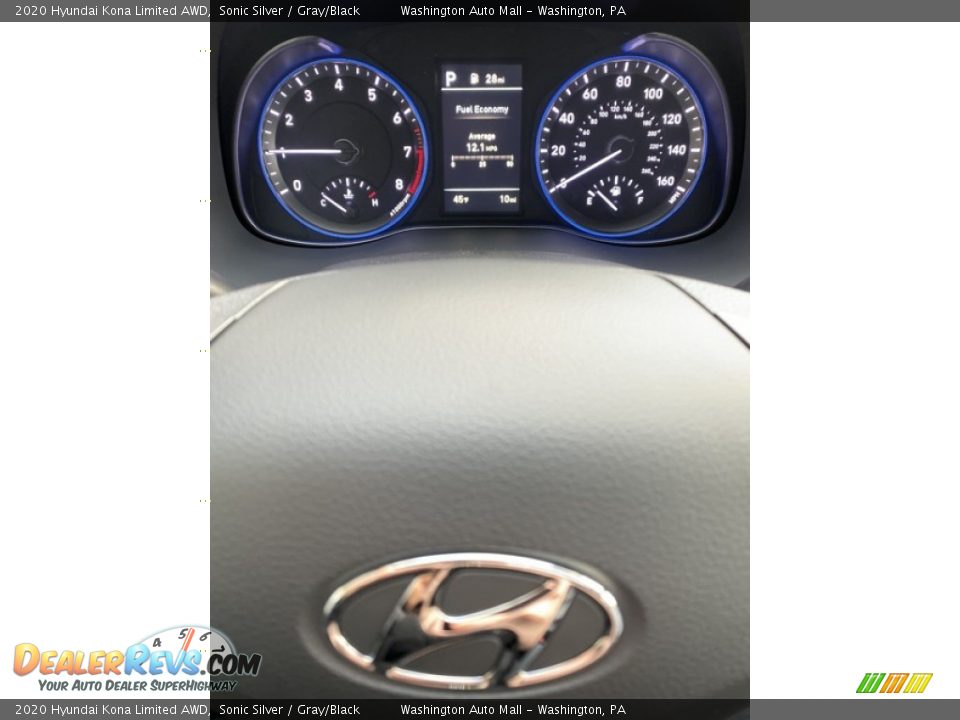 2020 Hyundai Kona Limited AWD Sonic Silver / Gray/Black Photo #32