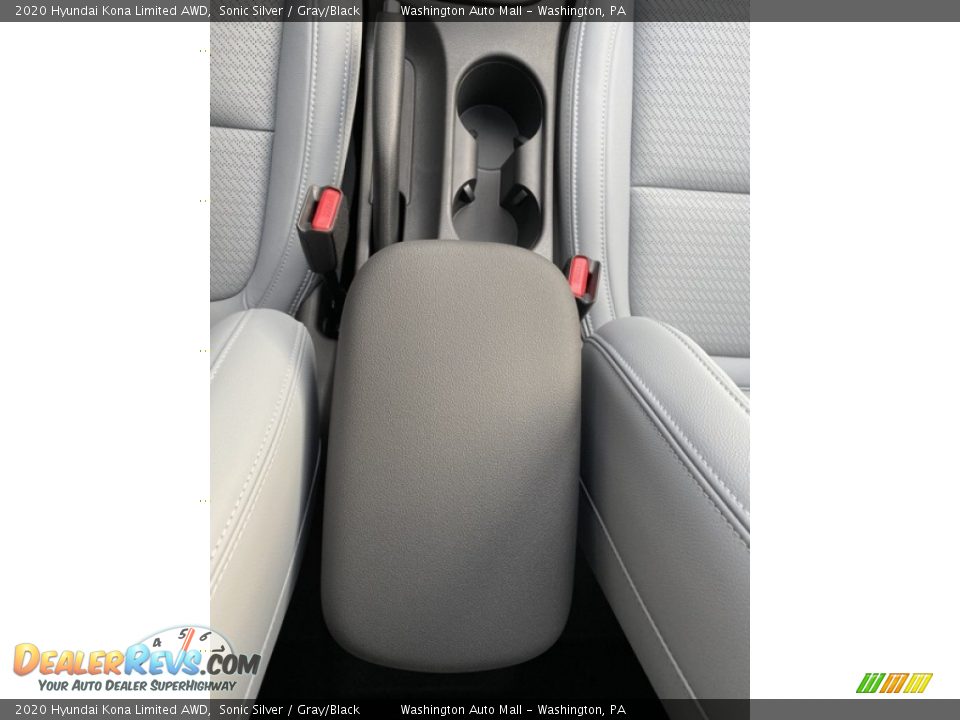 2020 Hyundai Kona Limited AWD Sonic Silver / Gray/Black Photo #36