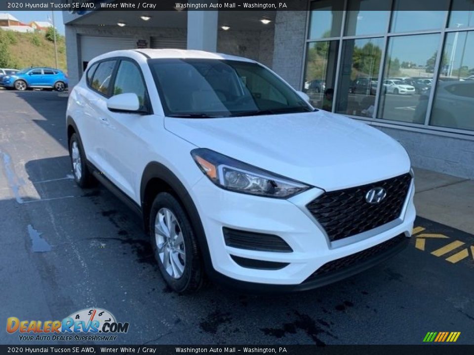 2020 Hyundai Tucson SE AWD Winter White / Gray Photo #2