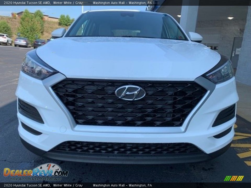 2020 Hyundai Tucson SE AWD Winter White / Gray Photo #8