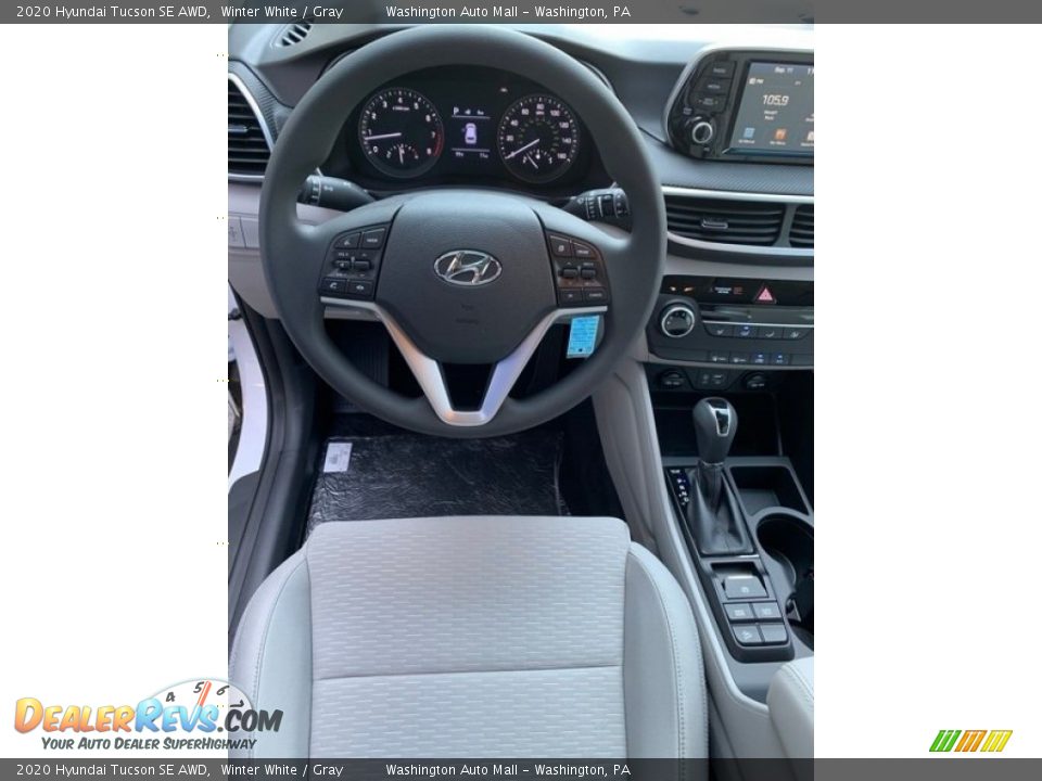 2020 Hyundai Tucson SE AWD Winter White / Gray Photo #14