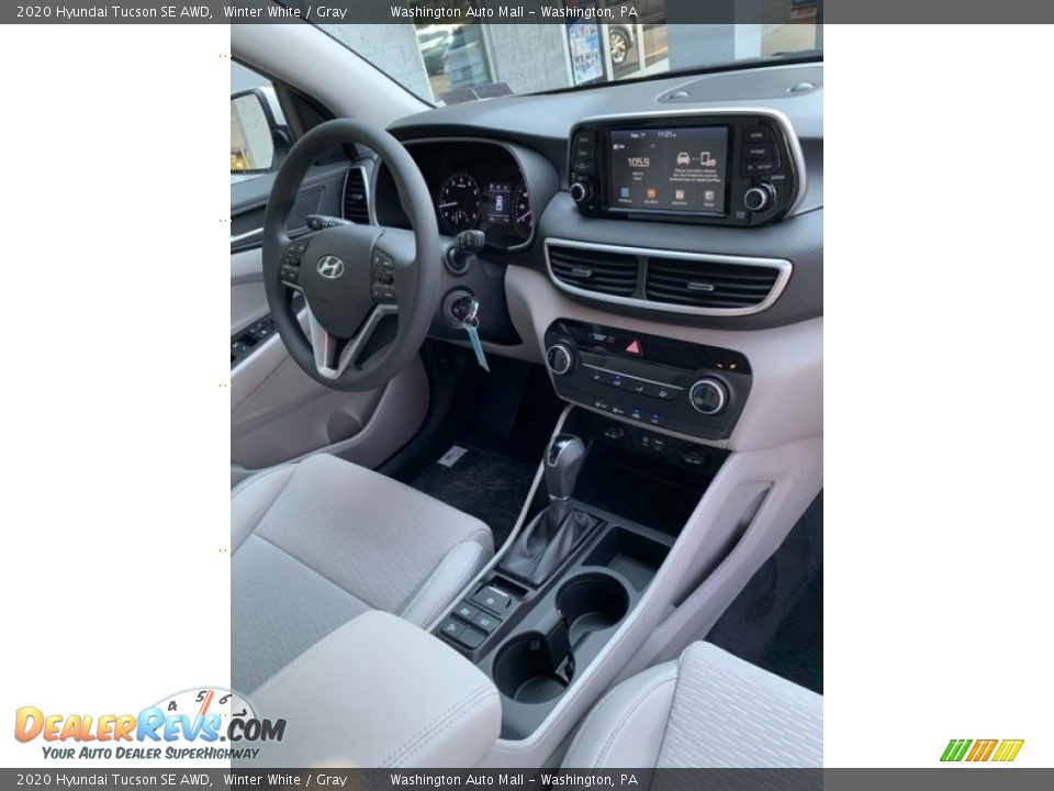 2020 Hyundai Tucson SE AWD Winter White / Gray Photo #29