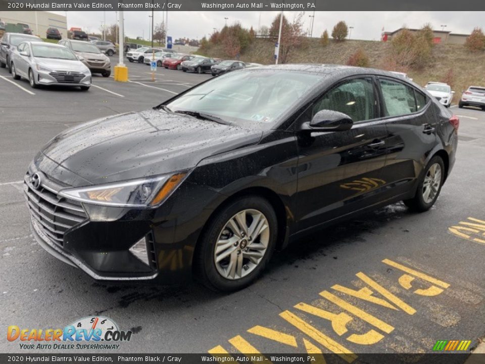 2020 Hyundai Elantra Value Edition Phantom Black / Gray Photo #7