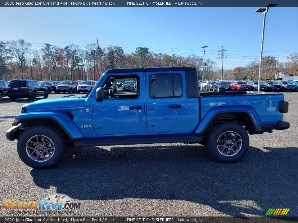 2020 Jeep Gladiator Overland 4x4 Hydro Blue Pearl / Black Photo #3