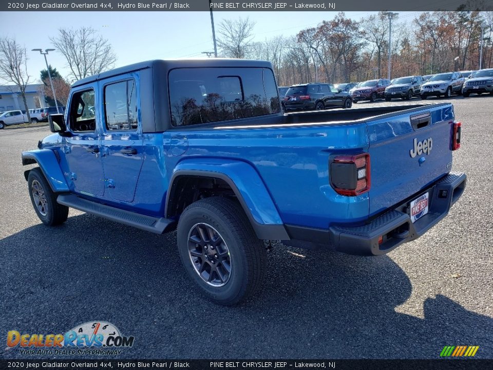 2020 Jeep Gladiator Overland 4x4 Hydro Blue Pearl / Black Photo #4