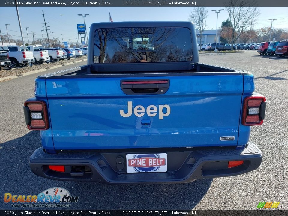 2020 Jeep Gladiator Overland 4x4 Hydro Blue Pearl / Black Photo #5